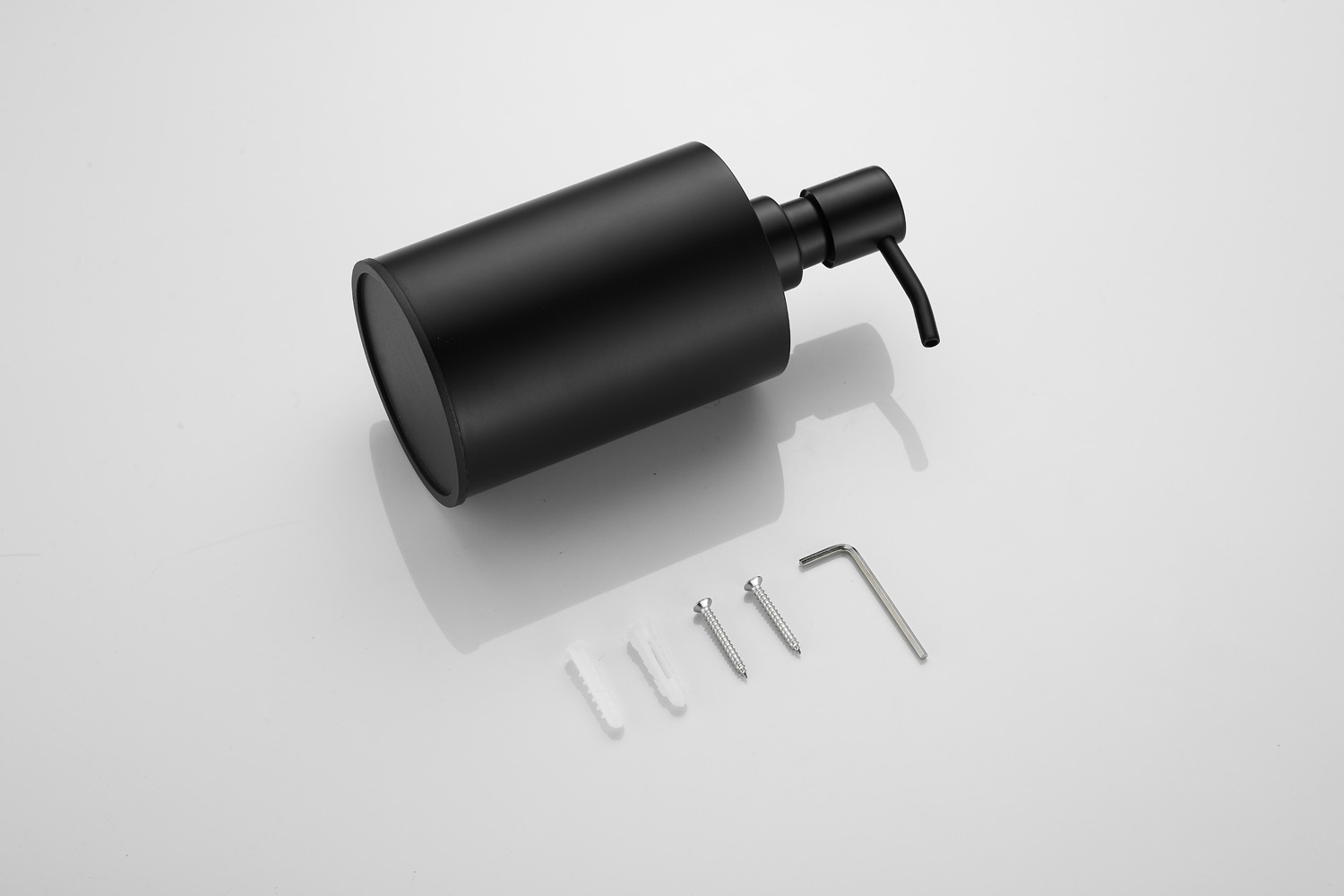Saniclear Academy zeepdispenser zwart mat