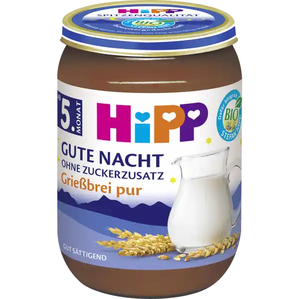 Bio Gute Nacht Grießbrei pur