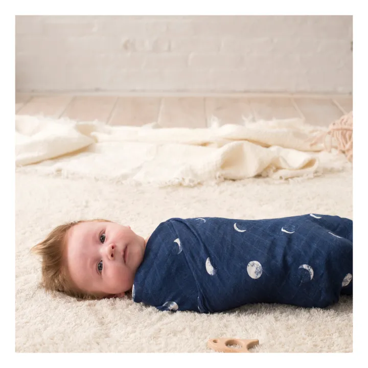 aden + anais Maxi-langes Silky Soft Stargaze - Set de 3 | Bleu