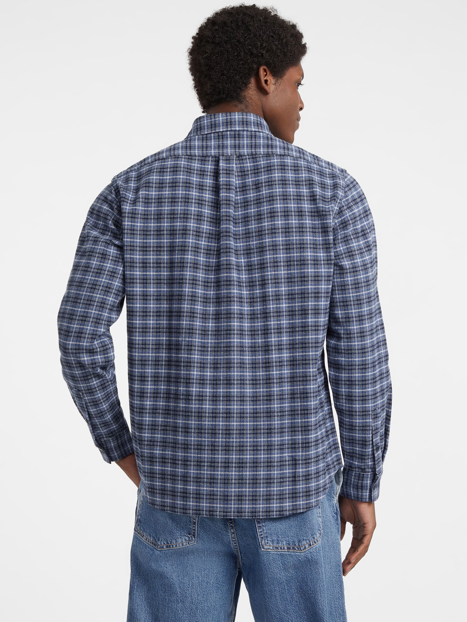 Camisa de flanela com bolso