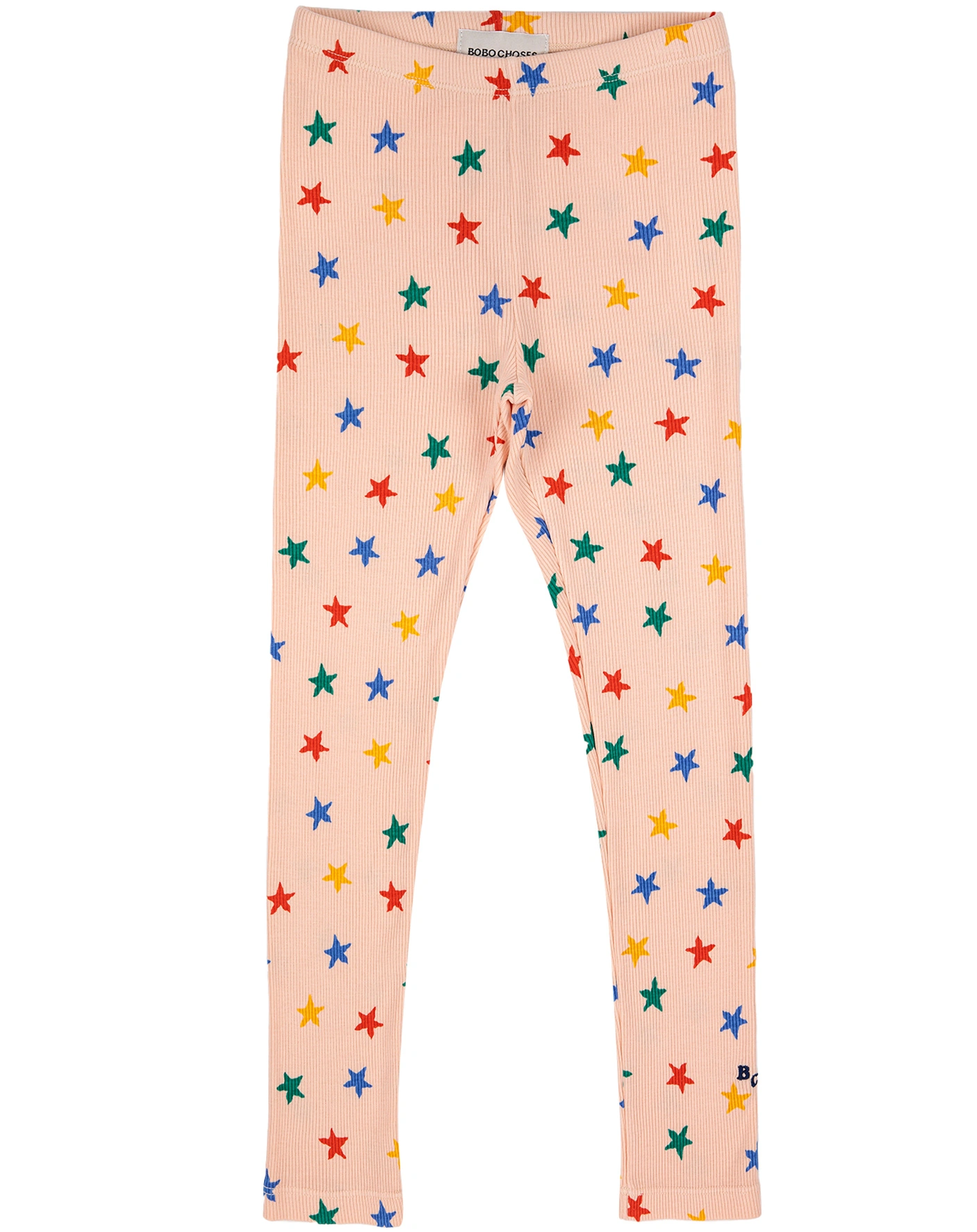 Leggings MULTICOLOR STARS ALL OVER in light pink