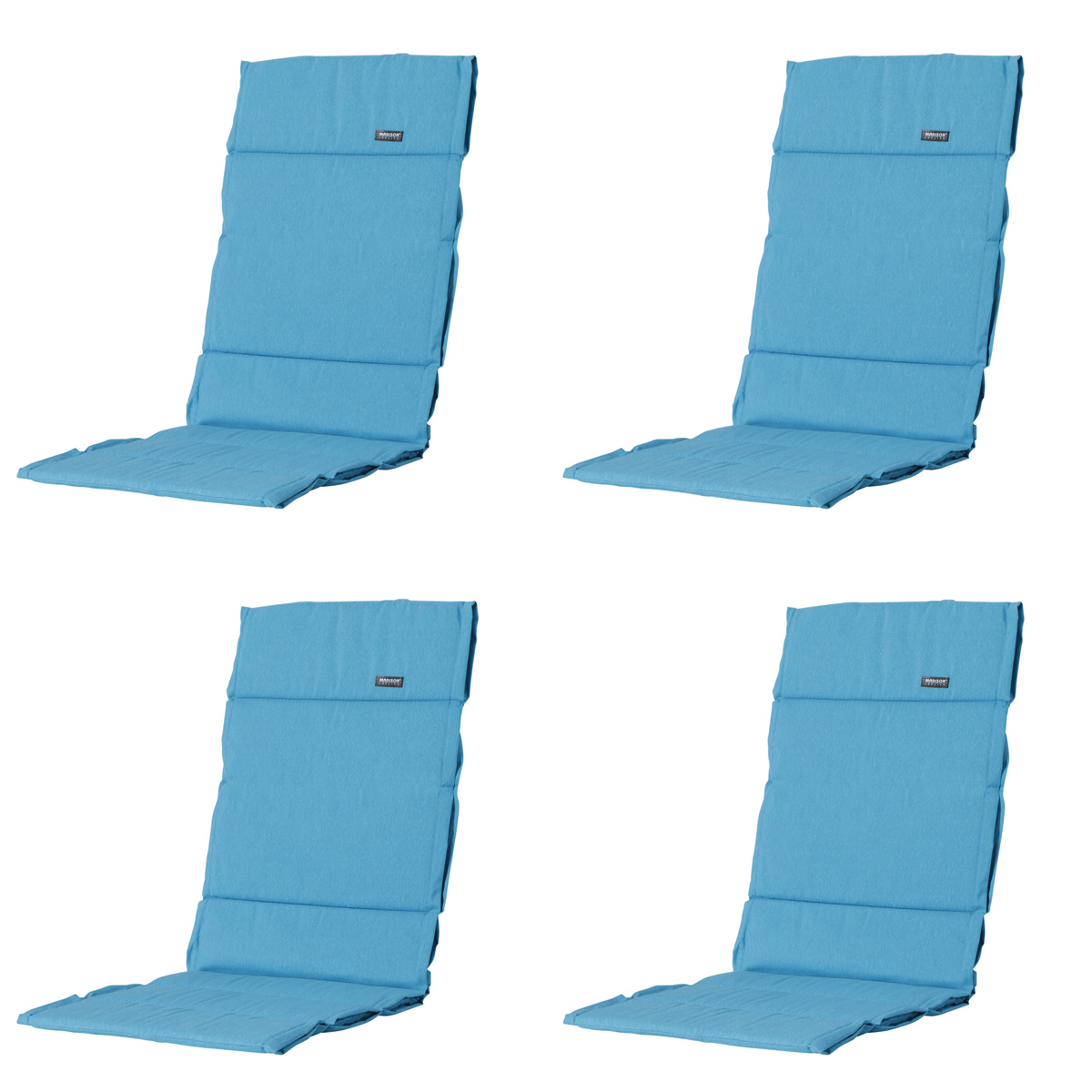 Madison Panama aqua Tuinkussen - Set van 4