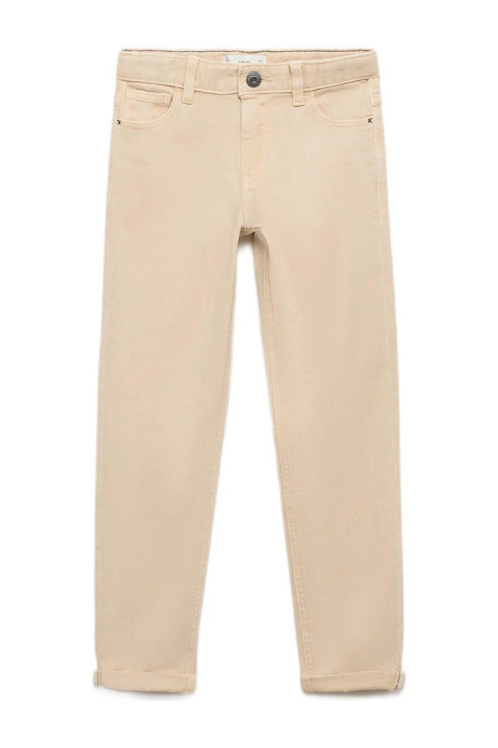 Mango Kids regular casual broek beige
