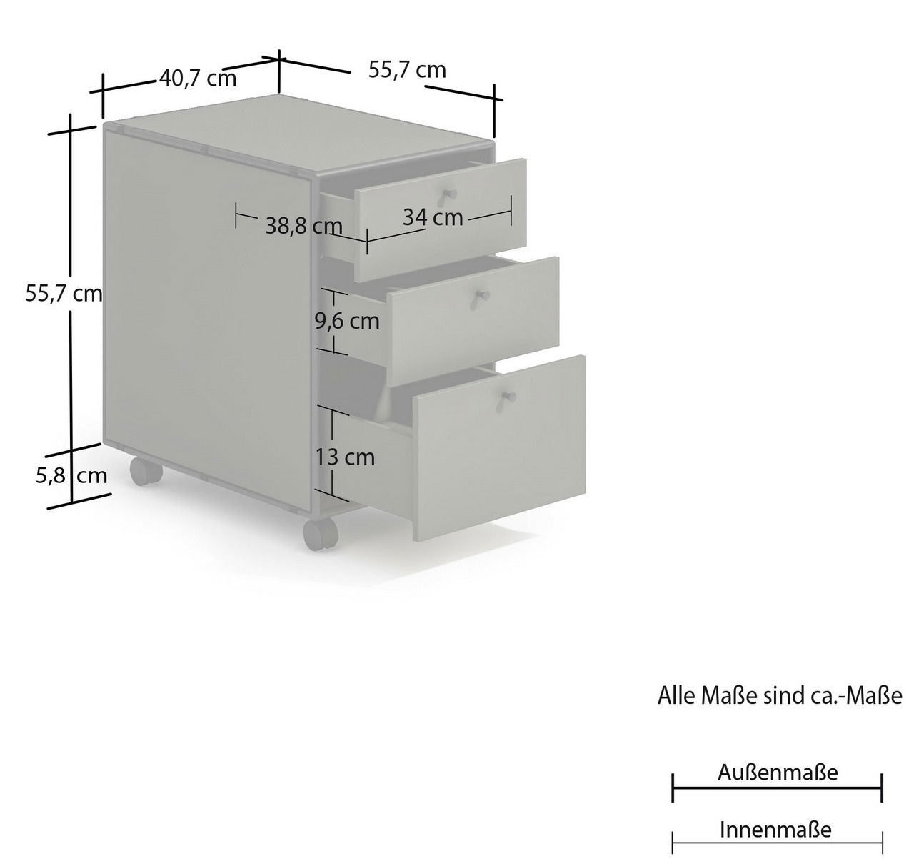 Novel Rollcontainer BRERA OFFICE