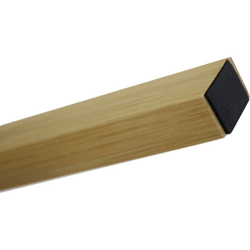 Lampe de bureau Led Unilux avec abat jours sur trépied en bambou katy blanc bambou