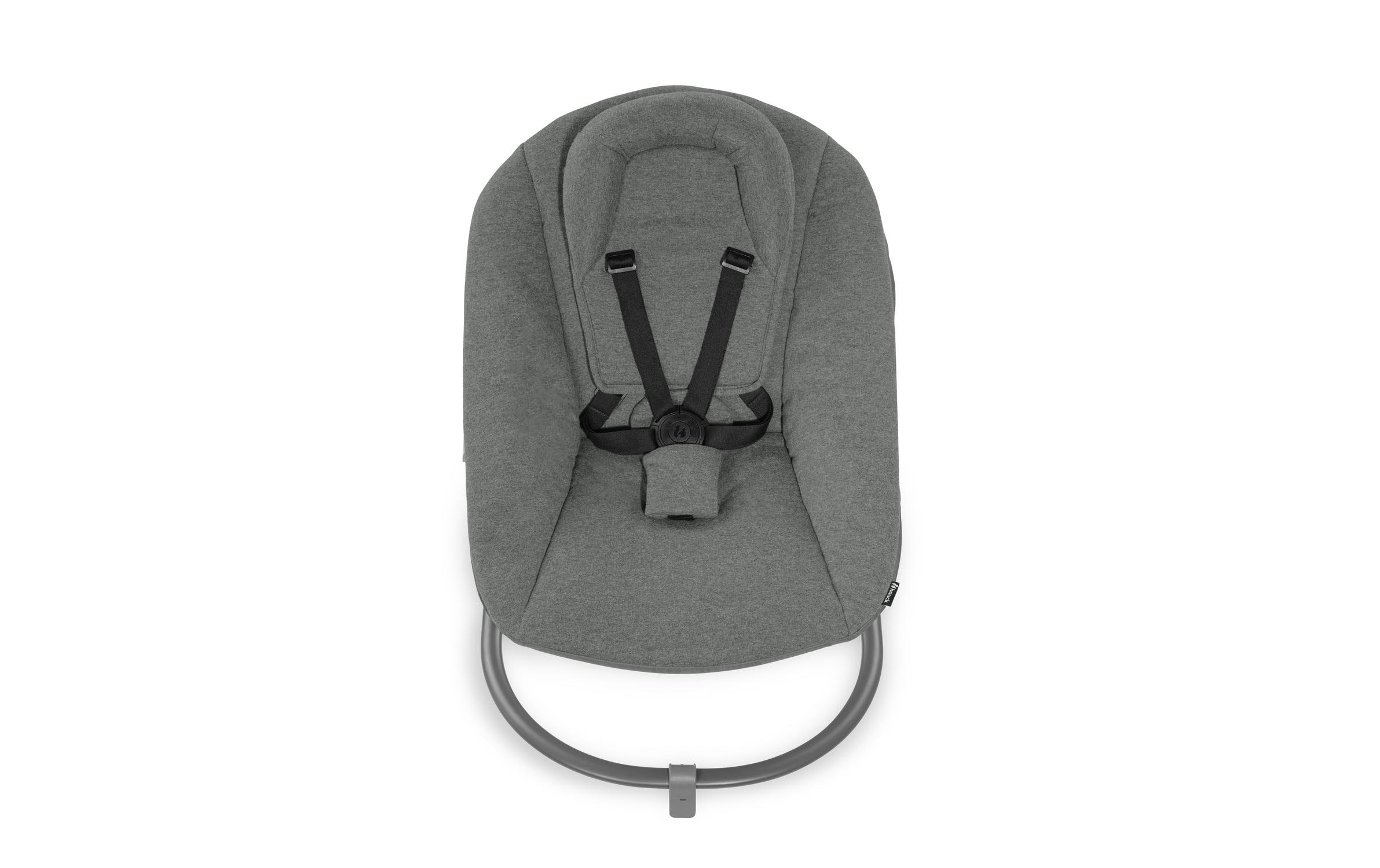 Hochstuhlaufsatz Alpha Bouncer Premium Dark Grey2in1: Babywippe und Aufsatz für Hauck Hochstuhl