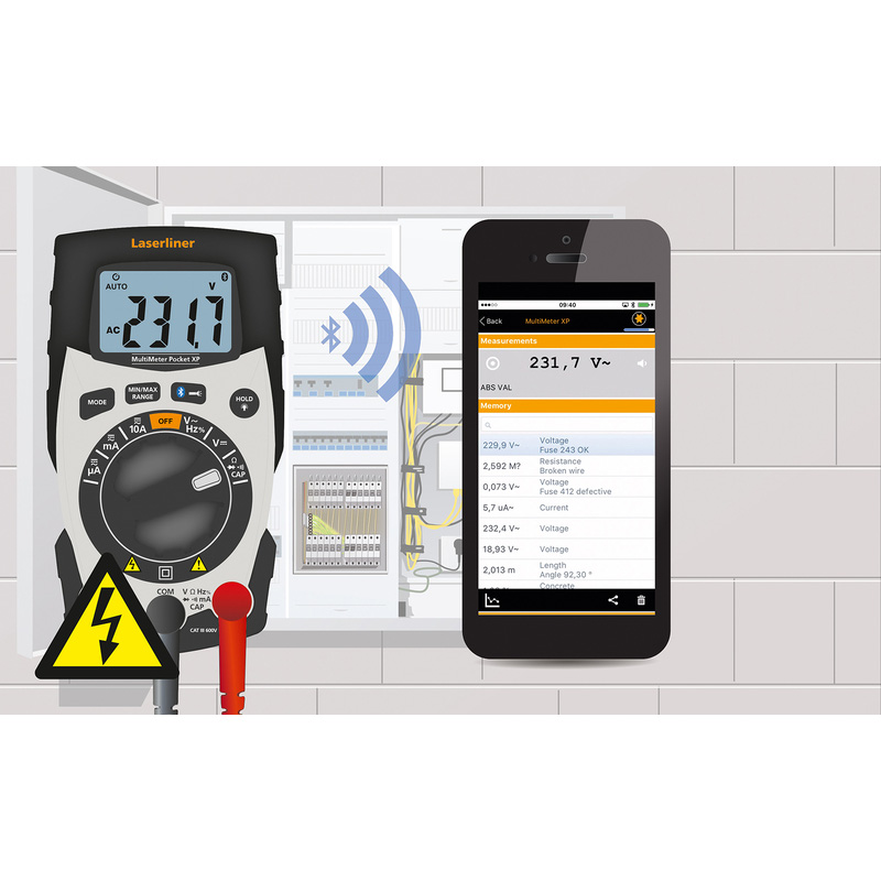 Laserliner Multimeter Pocket XP CAT III/CAT IV Bluetooth
