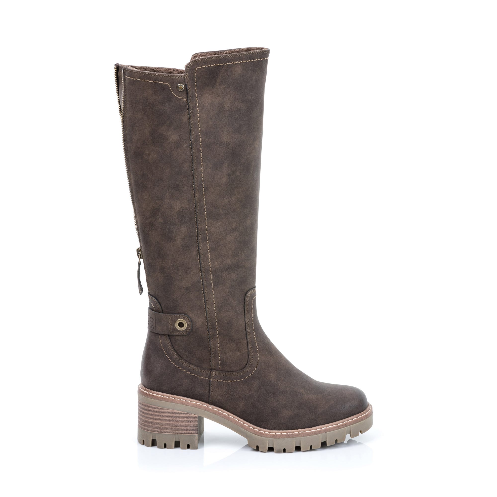 Bottes à talon Femme marron