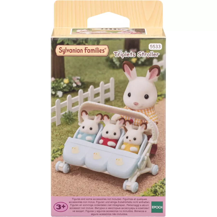 Sylvanian Families® Spielfiguren Drillings-Kinderwagen
