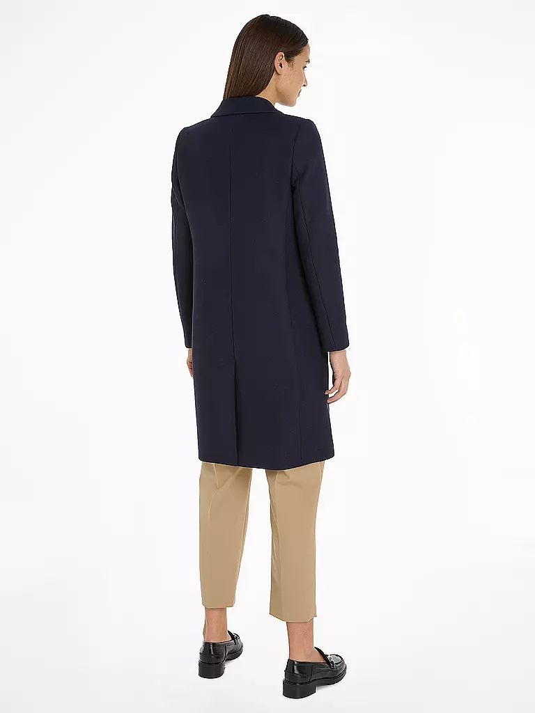 TOMMY HILFIGER Wollmantel dunkelblau