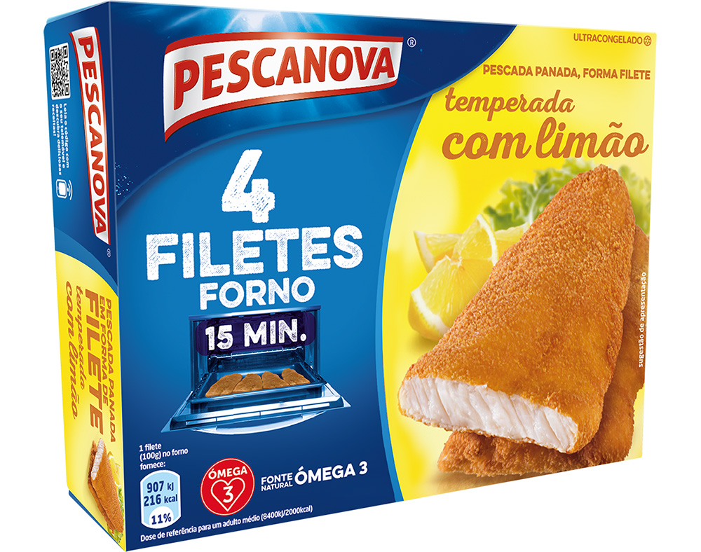 FILETE PESCANOVA PESCADA PANADA LIMÃO 400G