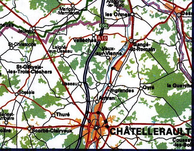 IGN - 1825 SB CHATELLERAULT DESCARTES 1 25 000
