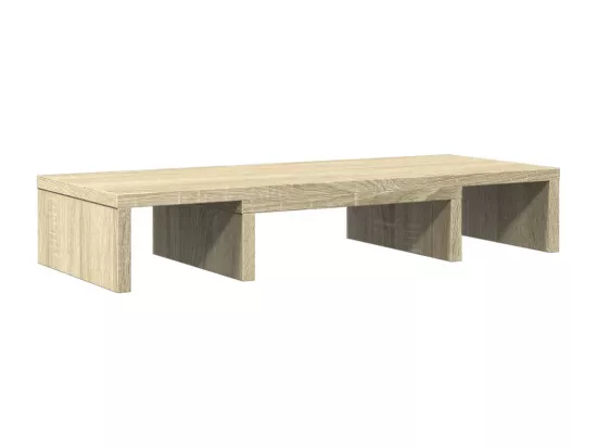 Support de moniteur réglable chêne sonoma bois d'ingénierie