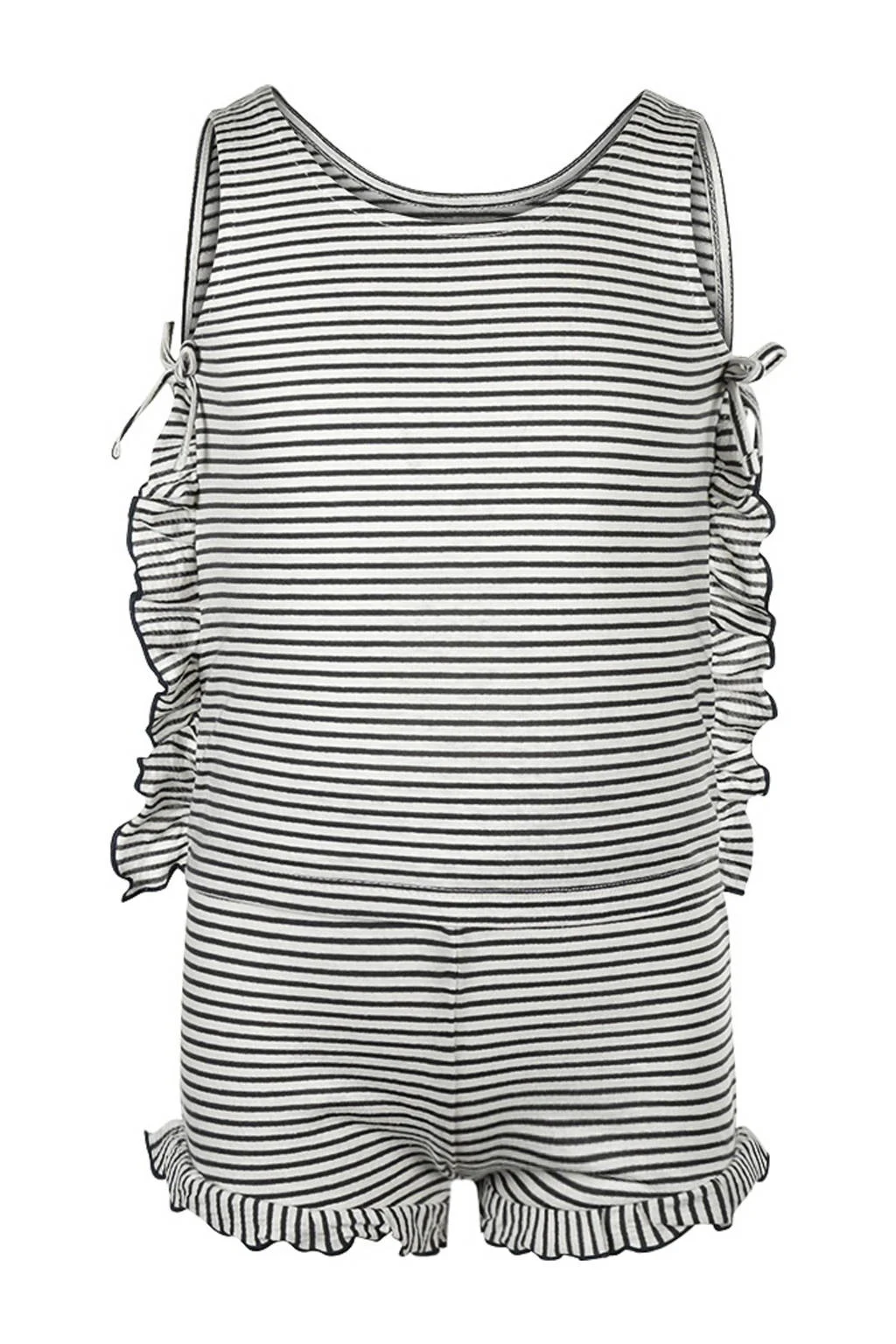 Koko Noko top + broek donkerblauw/wit