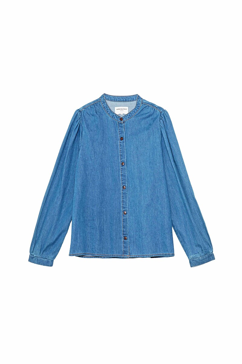 LA PETITE ETOILE<br>Blusa jeans de manga comprida BILLIE