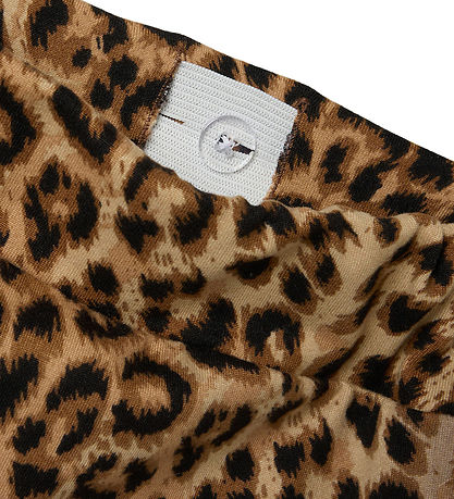 Name It Bukser - NkfNuni - Sort m. Leopardprint