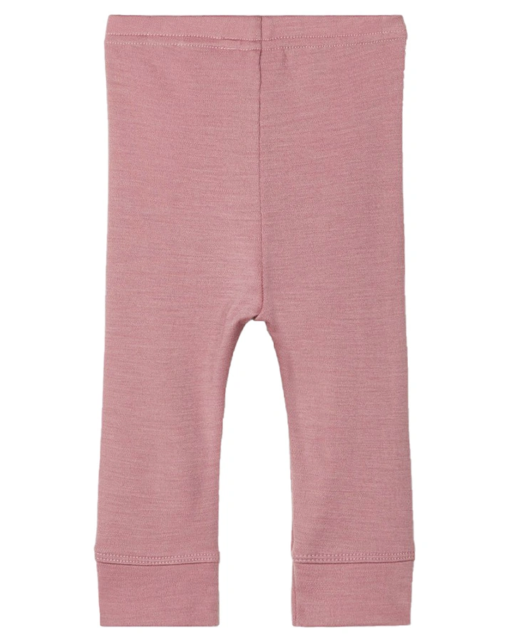 Woll-Leggings NBFWILLIT in altrosa