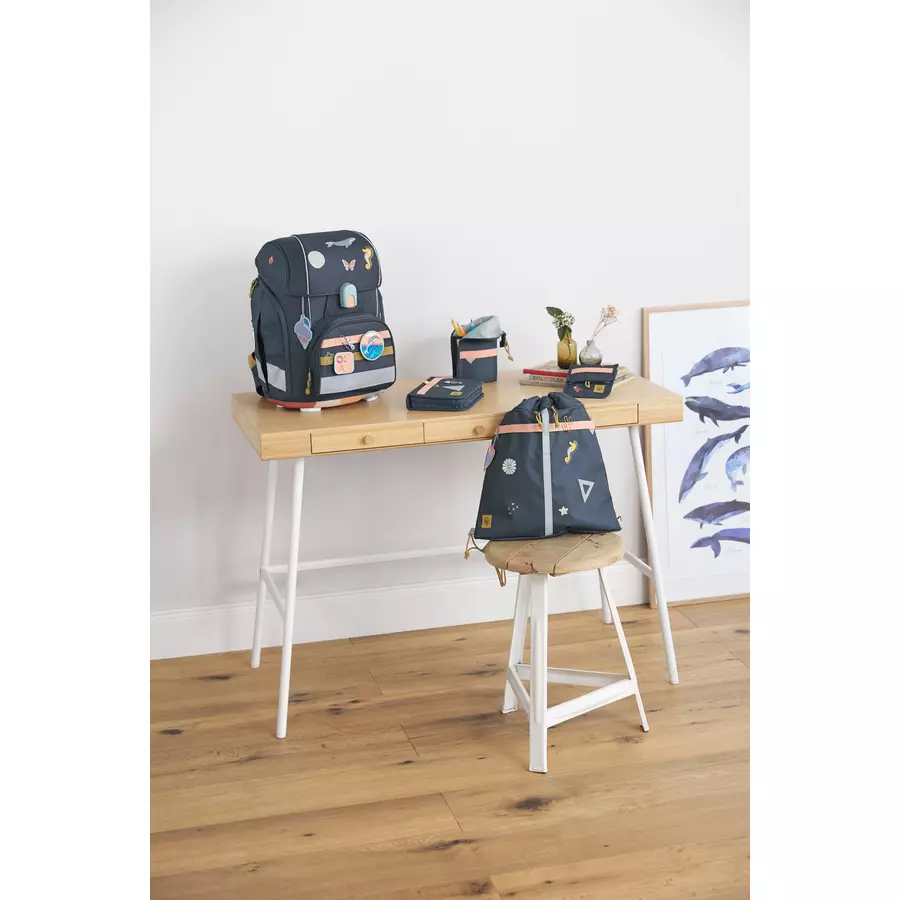 LÄSSIG School Set Boxy Unique dark blue Ocean Edition