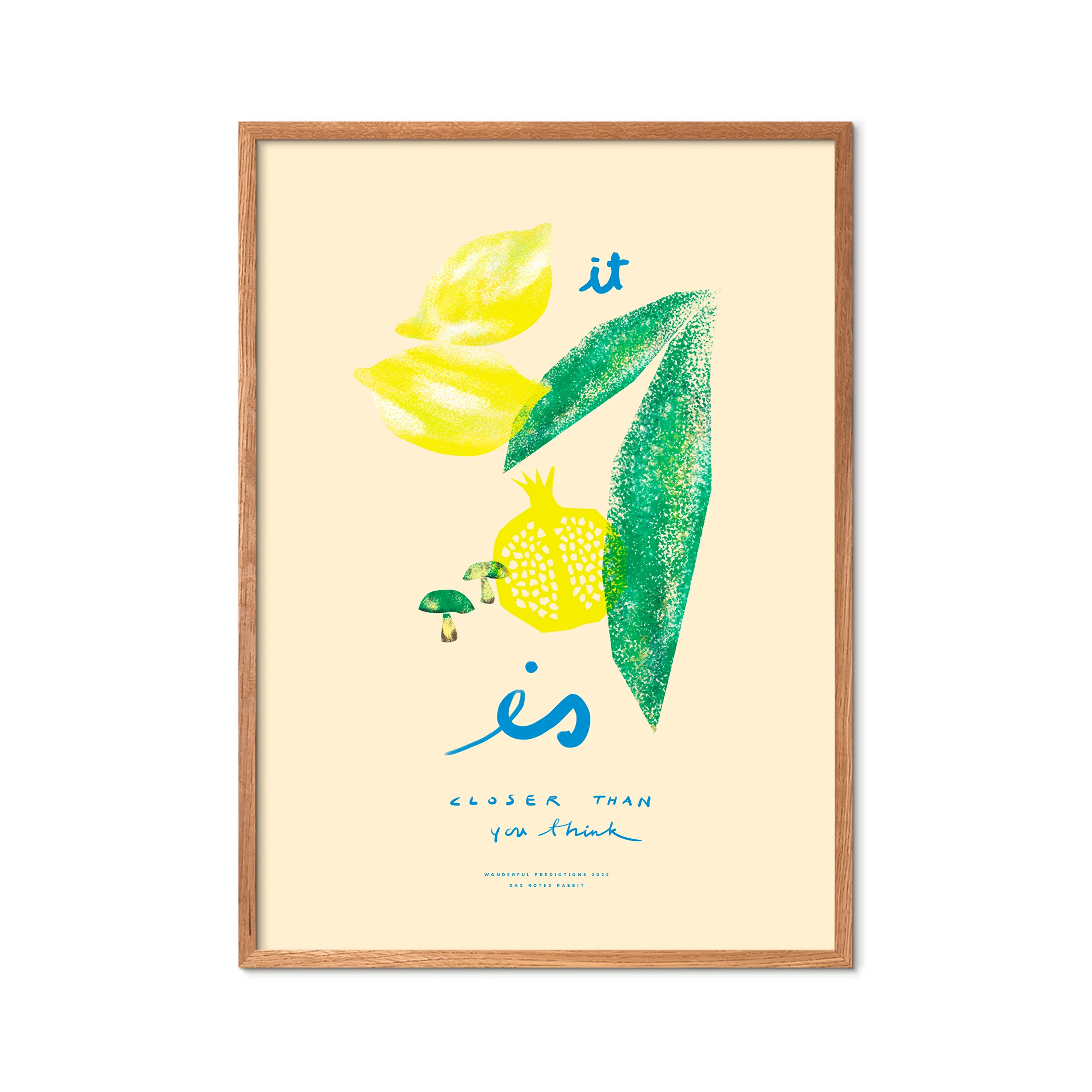 Poster & Frame  Das Rotes Rabbits ItIsCloser plakat