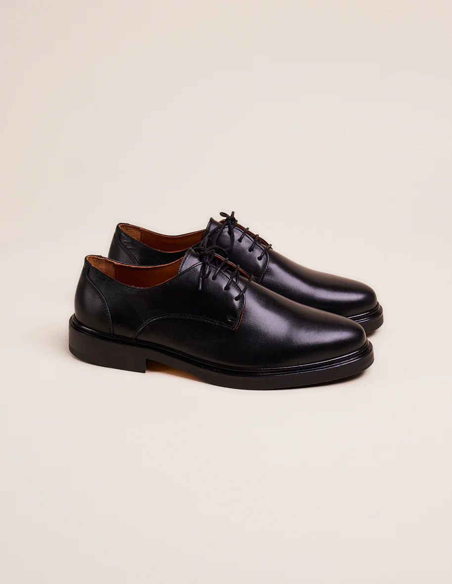Derbies Edgar - Cuir noir