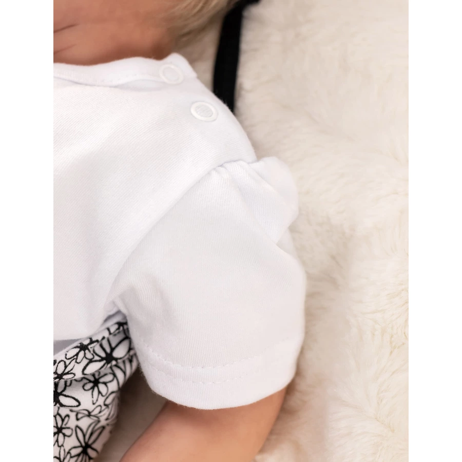 Baby Sweets 2tlg Set Strampler + Shirt Glamour Collection by Katja Kühne weiß schwarz