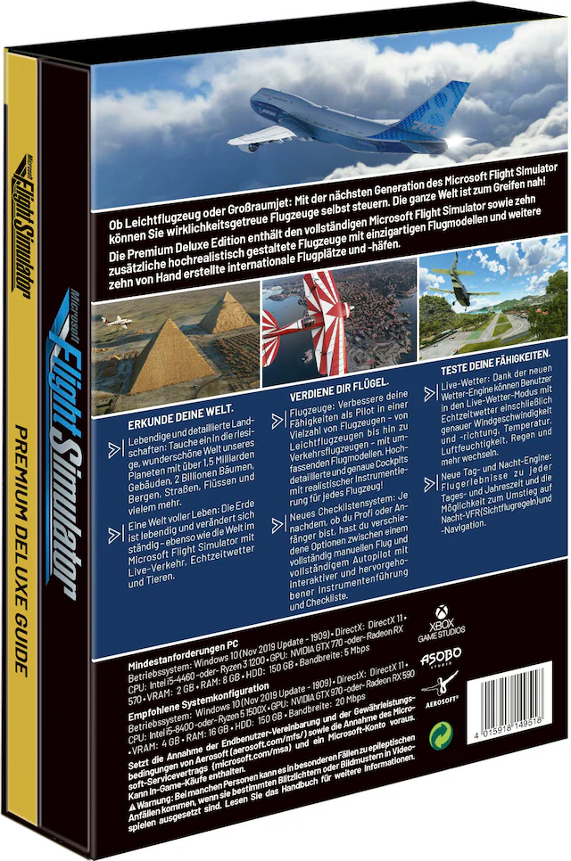 Microsoft Spielesoftware »Flight Simulator Premium Deluxe Edition« PC