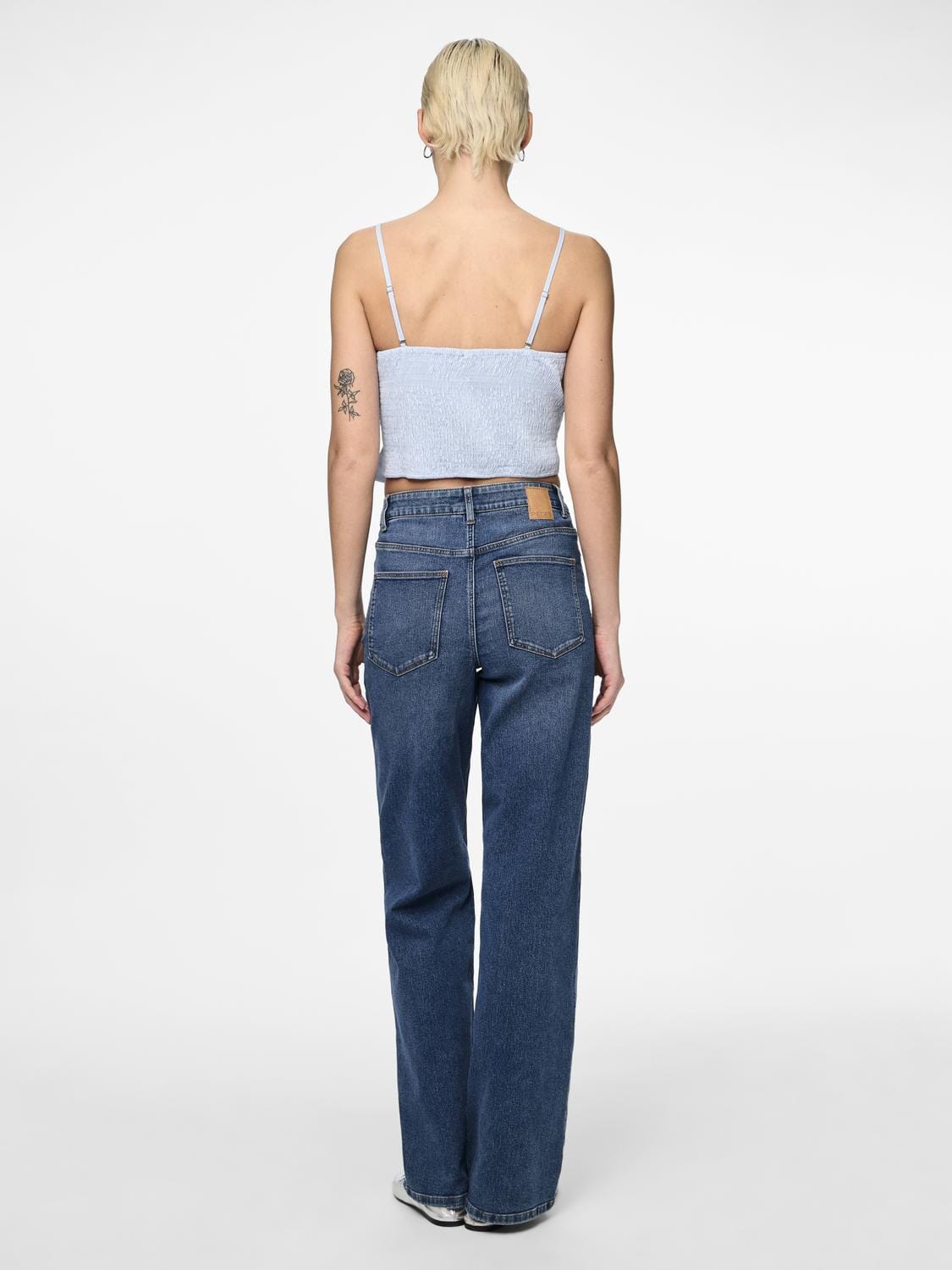 Pieces Pcsofia Strap Bow Crop Top 4666330 nantucket breeze