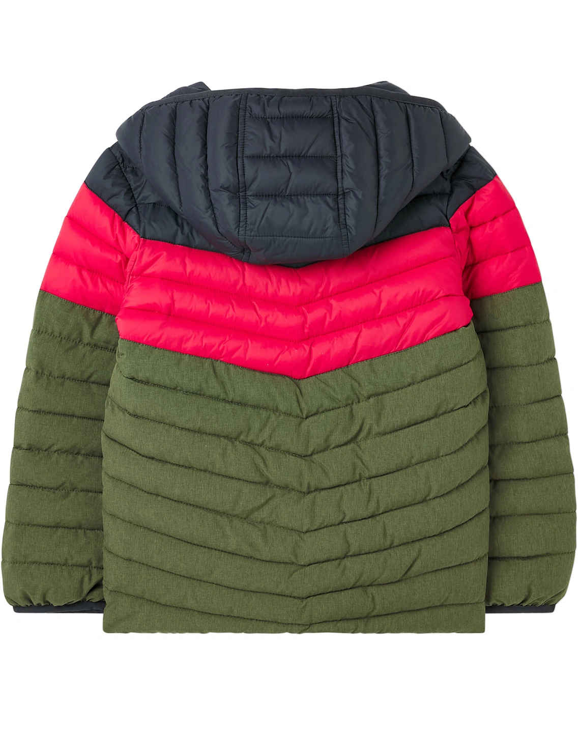 Winter-Steppjacke CAIRN COLOURBLOCK in rot/khaki