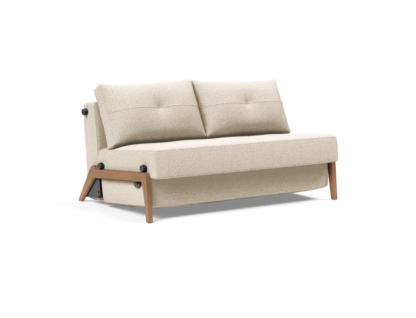 INNOVATION LIVING Schlafsofa KAROI Eiche natur /Blinda sand