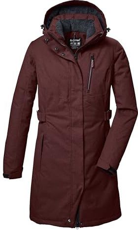 Killtec - KOW 303 WMN PRK - Damesparka - Donkerrood - Waterdicht en Ademend