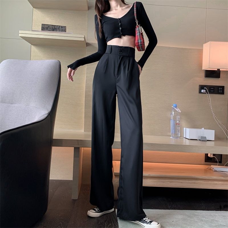 Strawolf - Wijde pantalon met hoge taille