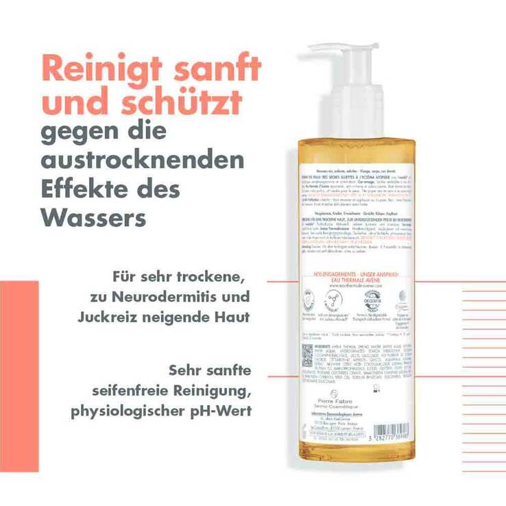 Avene XeraCalm A.D rückfettendes Reinigungsöl, 400 ml