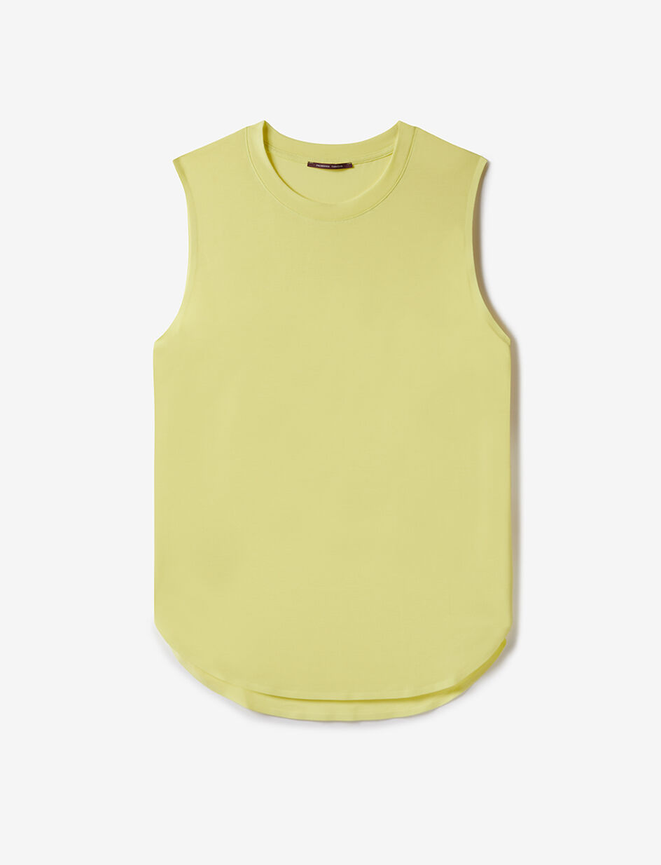 T-shirt sans manches - jaune citronelle