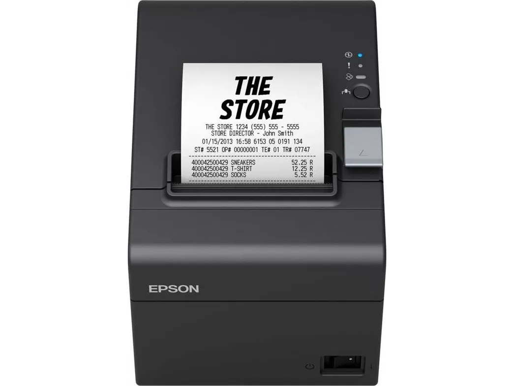 Epson TM T20III - Kvitteringsprinter - termisk linje - Rulle (7,95 cm) - 203 x 203 dpi - op til 250 mm/sek. - USB 2.0, seriel - skærer - sort
