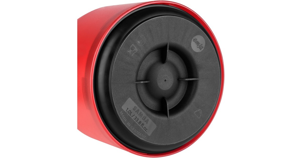 EmsaSAMBA Isoleerkan  (Rood/transparant, 1 Liter, Quick Press Sluiting)