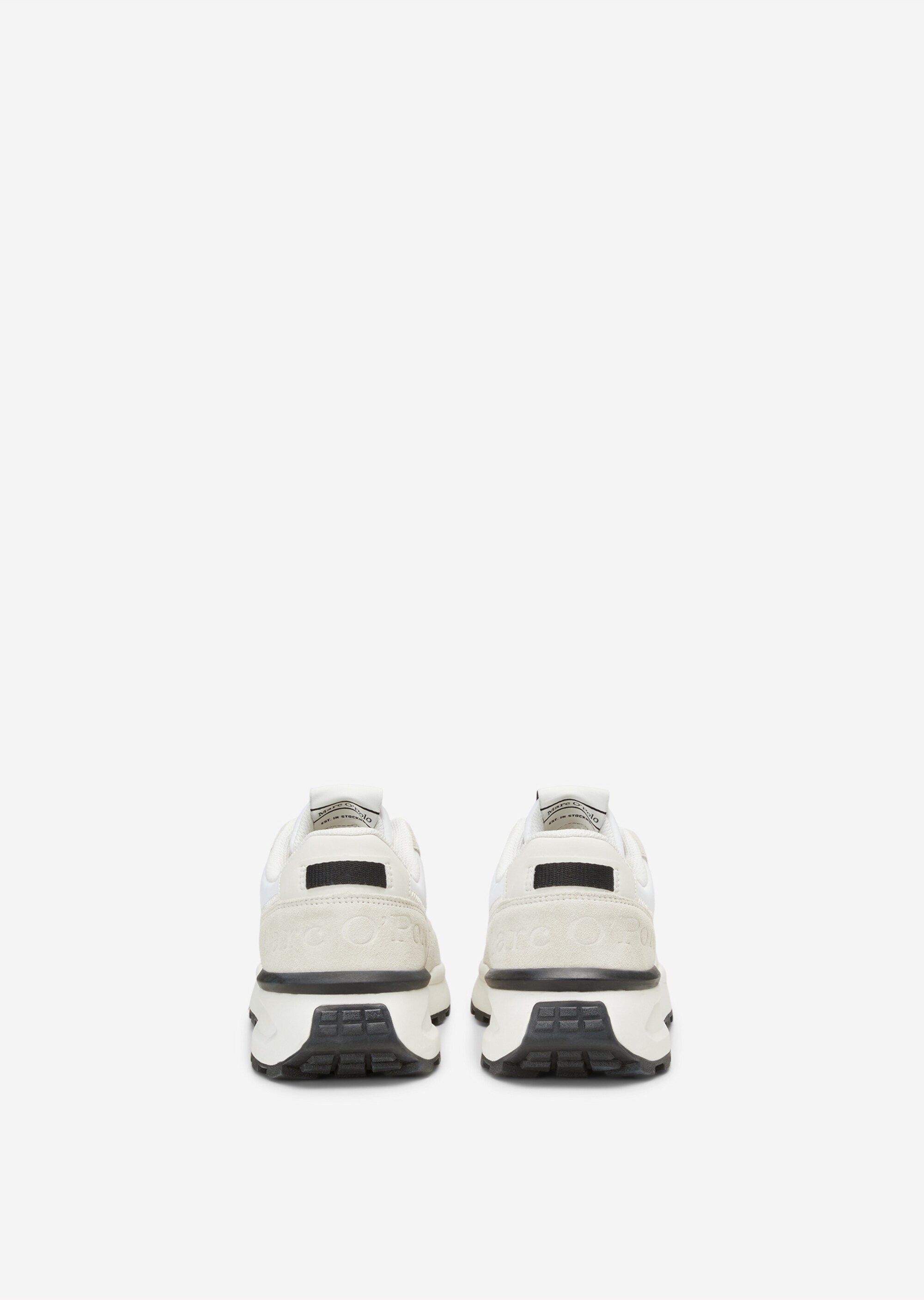Sneaker aus Leder-Polyester-Mix