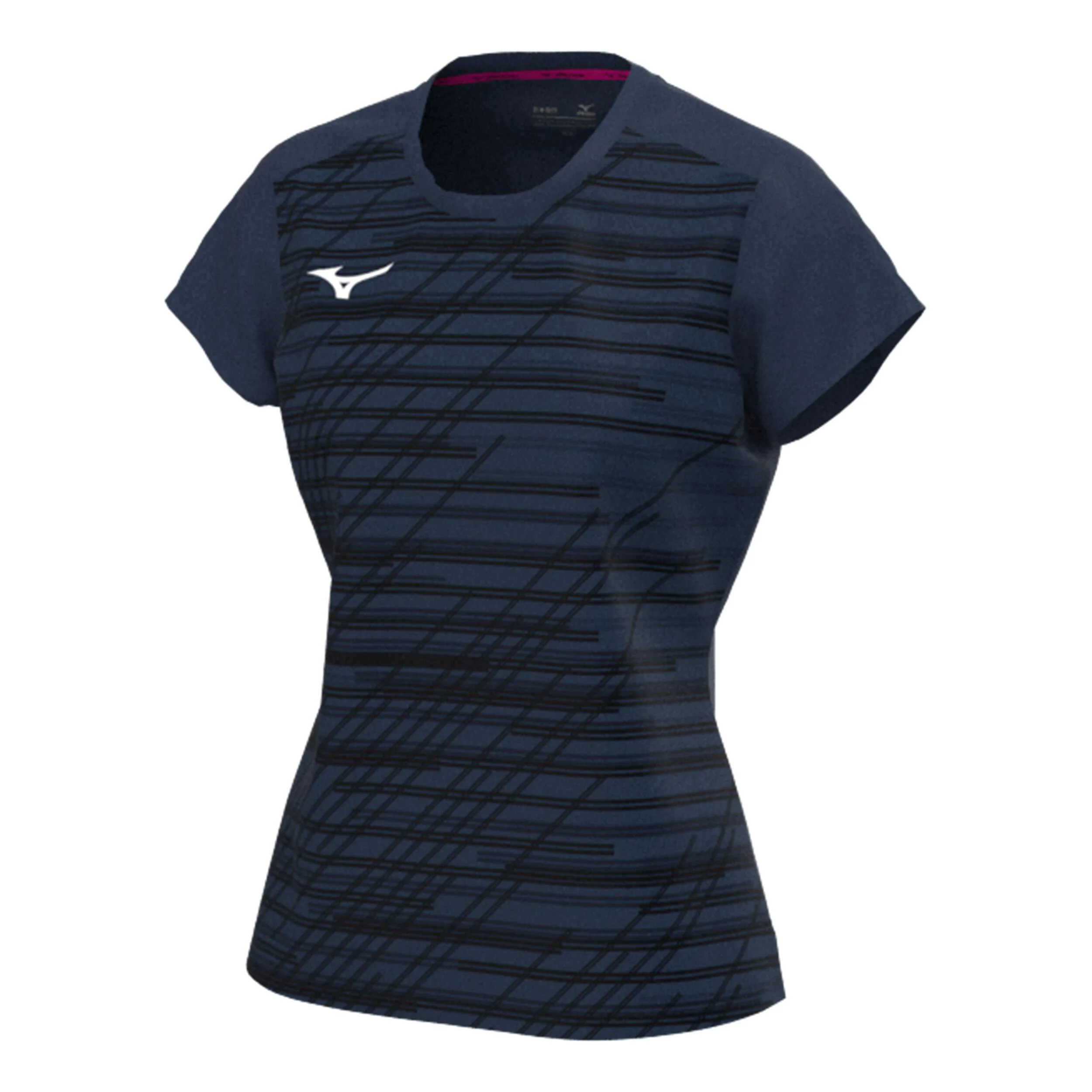 Mizuno Chiba T-shirt Femmes - Bleu Foncé