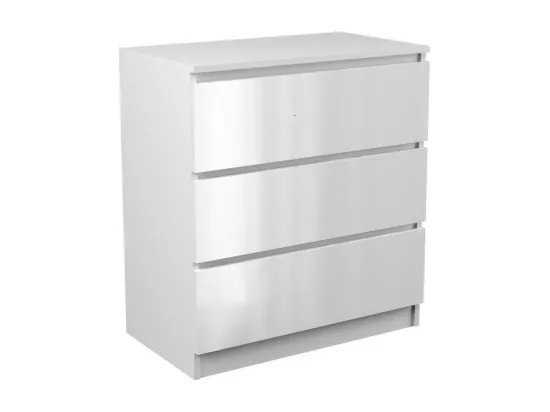 Commode blanche Malwa M3 haute brillance