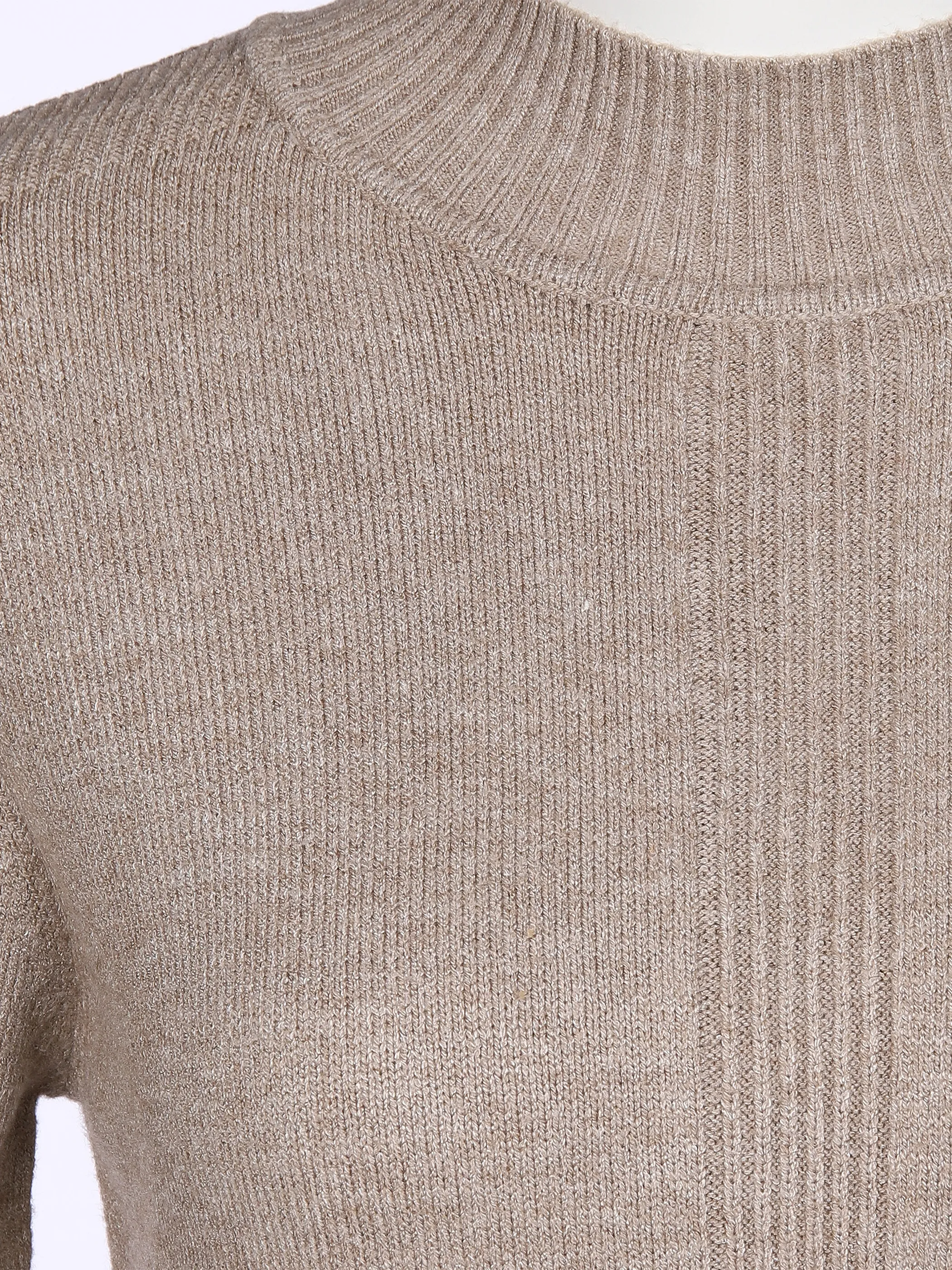 Damen Pullover mit kleinem Stehkragen