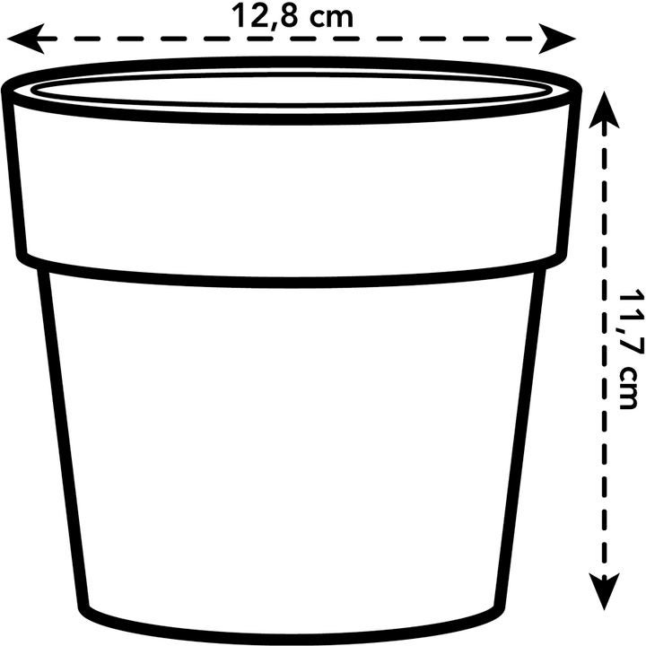 Elho bloempot B. for original geel D 12,5 H 12 cm
