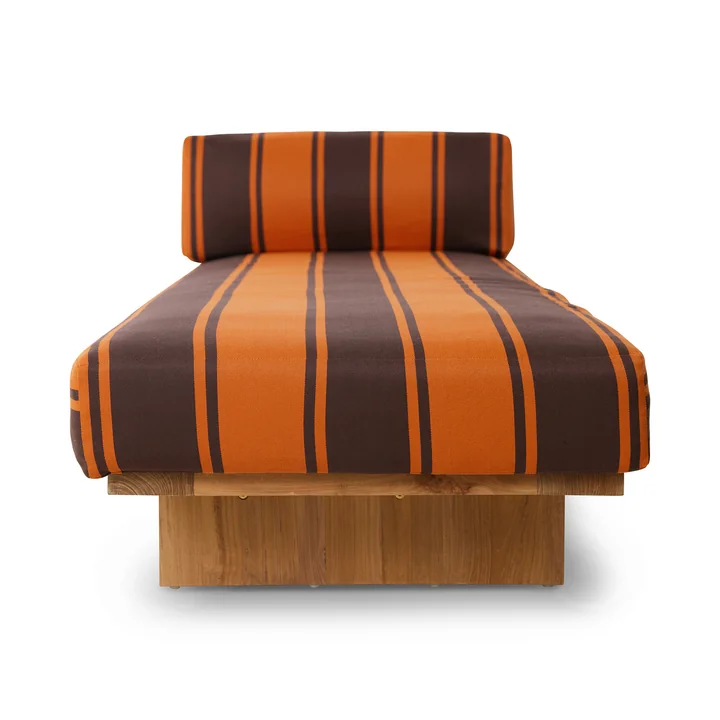 HKliving - Teak Outdoor Daybed, botanical