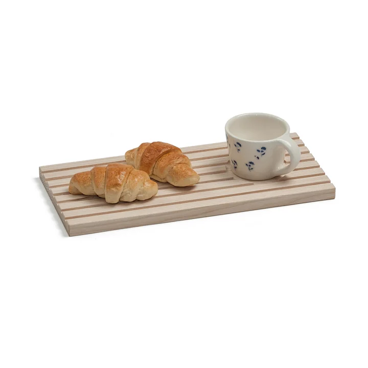 side by side - Drink & Dip Servierbrett, 32 x 14,5 cm, Esche natur