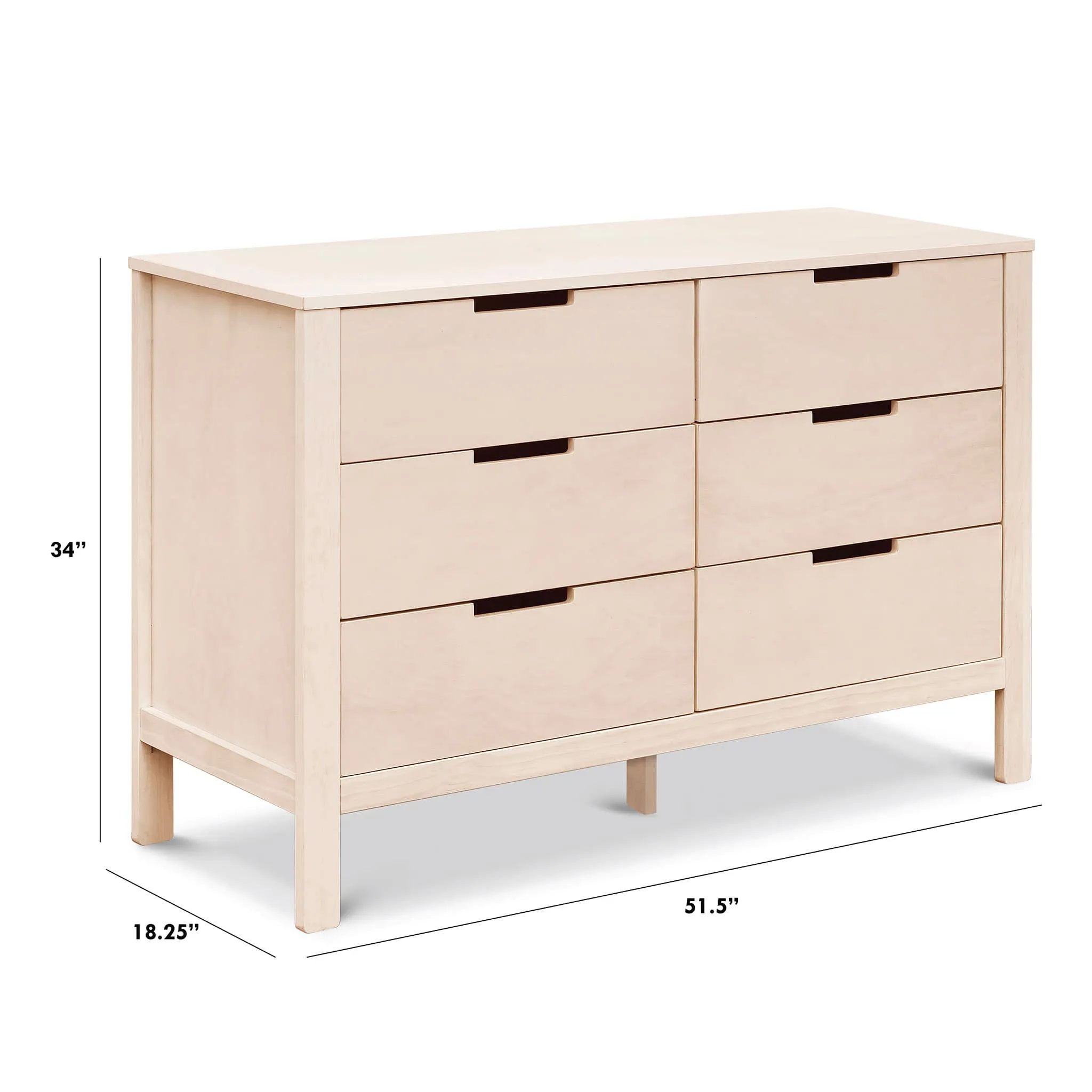 DaVinci Bureau 6 Tiroirs Colby - Naturel Lavé