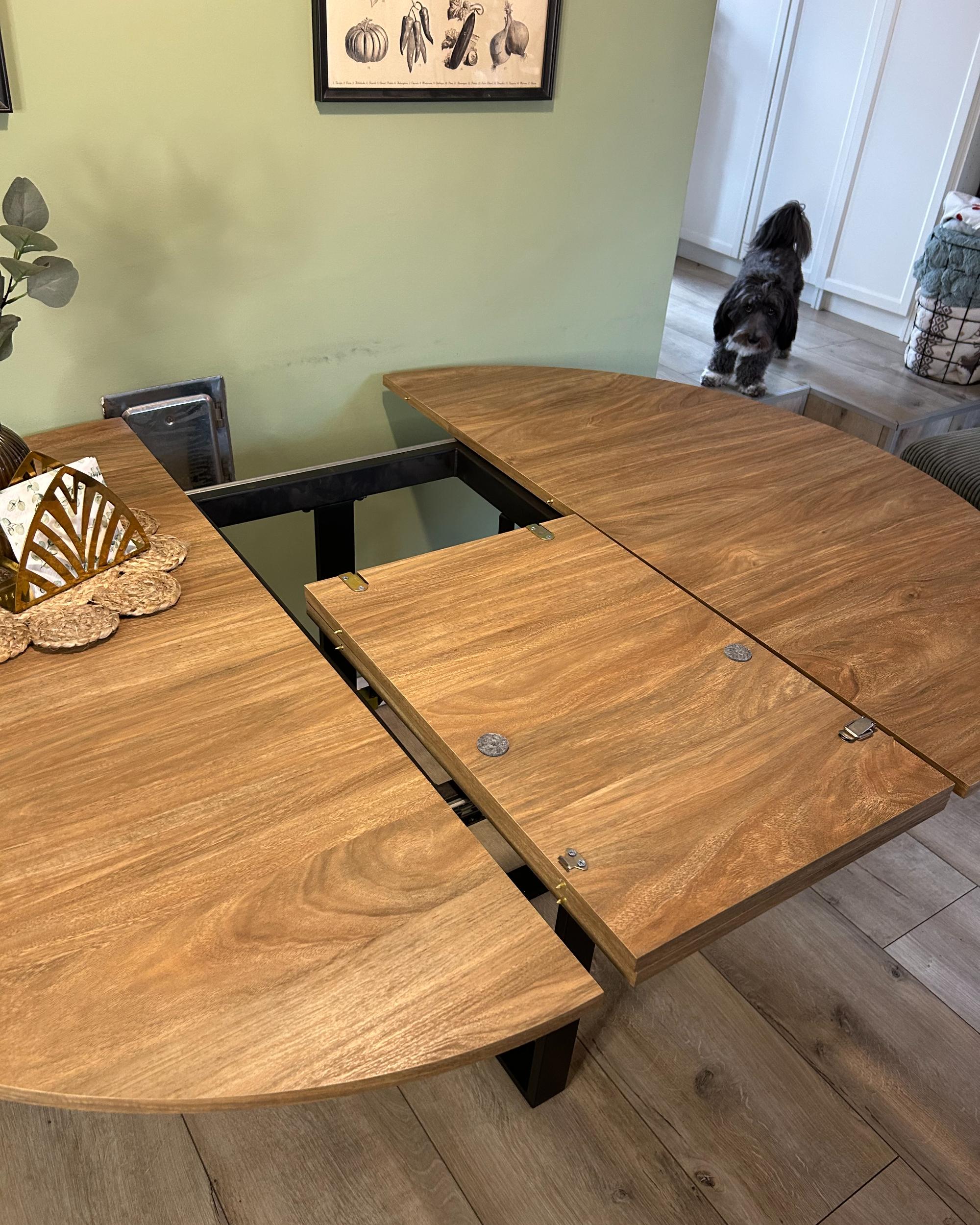 Eettafel ALEXANDRINA Bruin 120 cm 120/160 cm