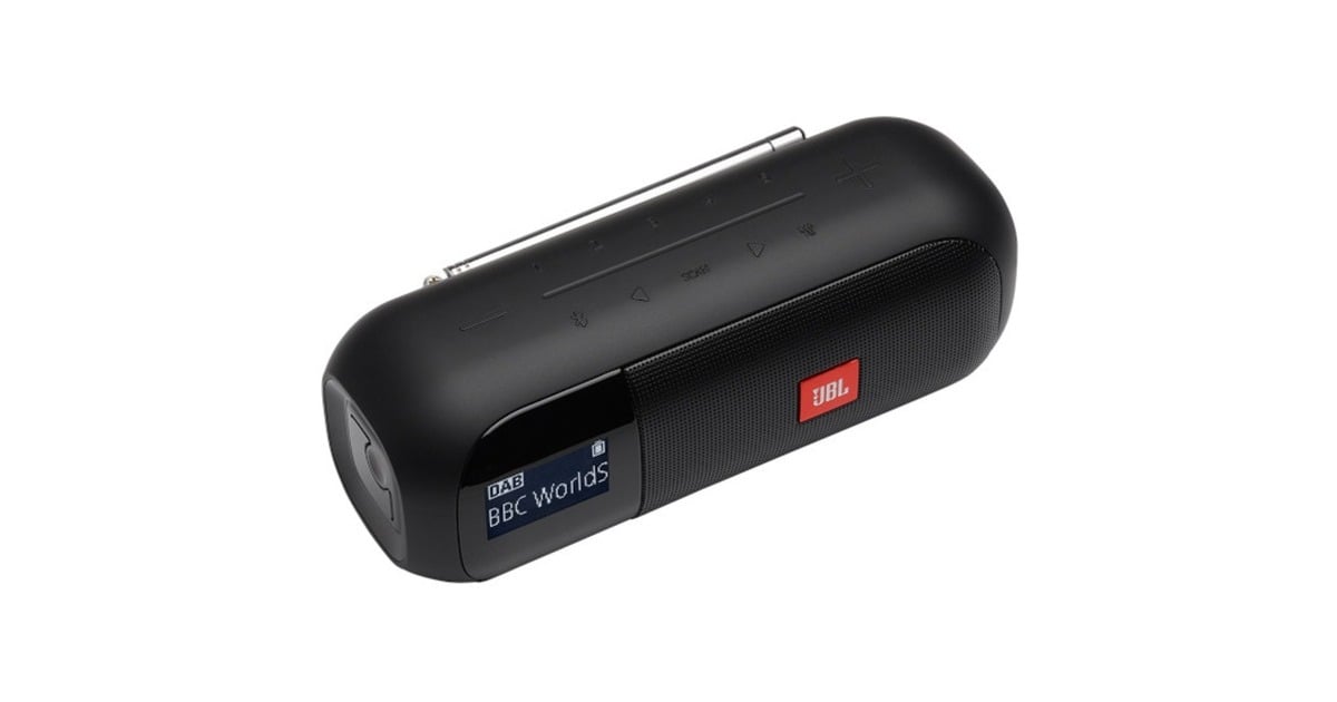 JBLTuner 2 radio  (Zwart, Bluetooth 4.2, FM, DAB+, IPX7-waterproof)