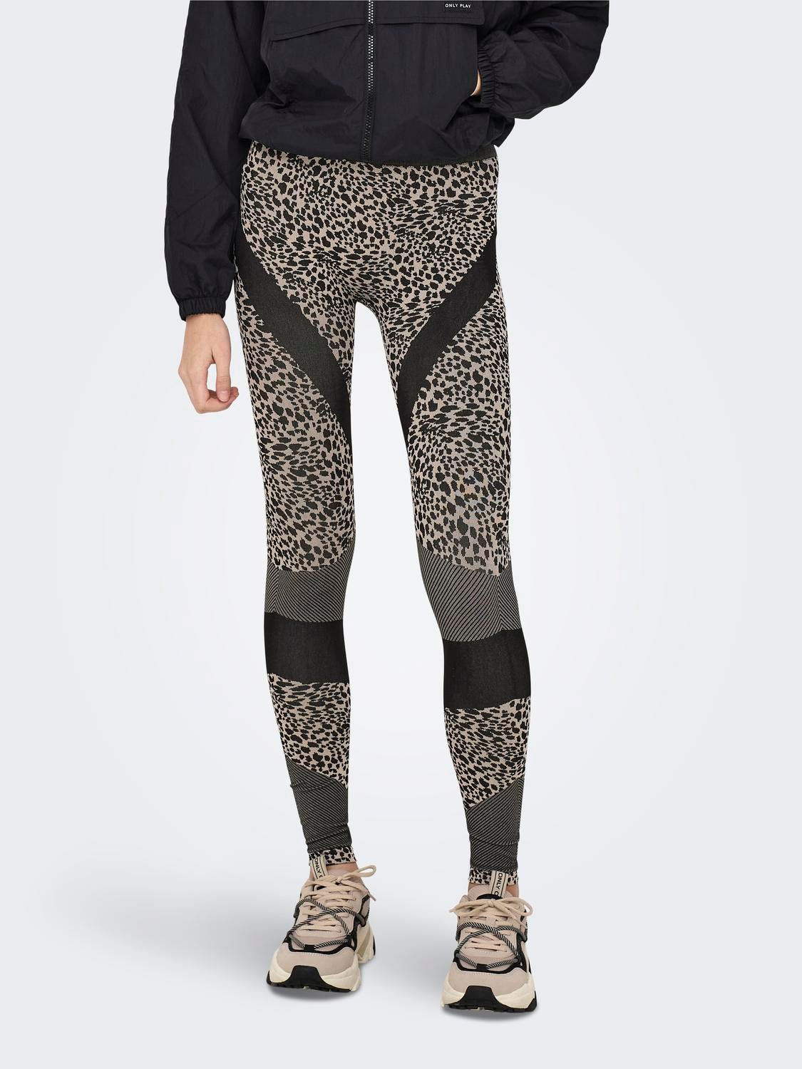 ONPJESSA Hohe Taille Enger Schnitt Sportleggings Pumice Stone
