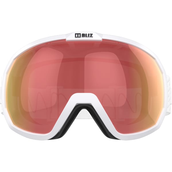 Masque de ski BLIZ CHARGE OTG MATT WHITE W BLACK LOGO/BROWN RED