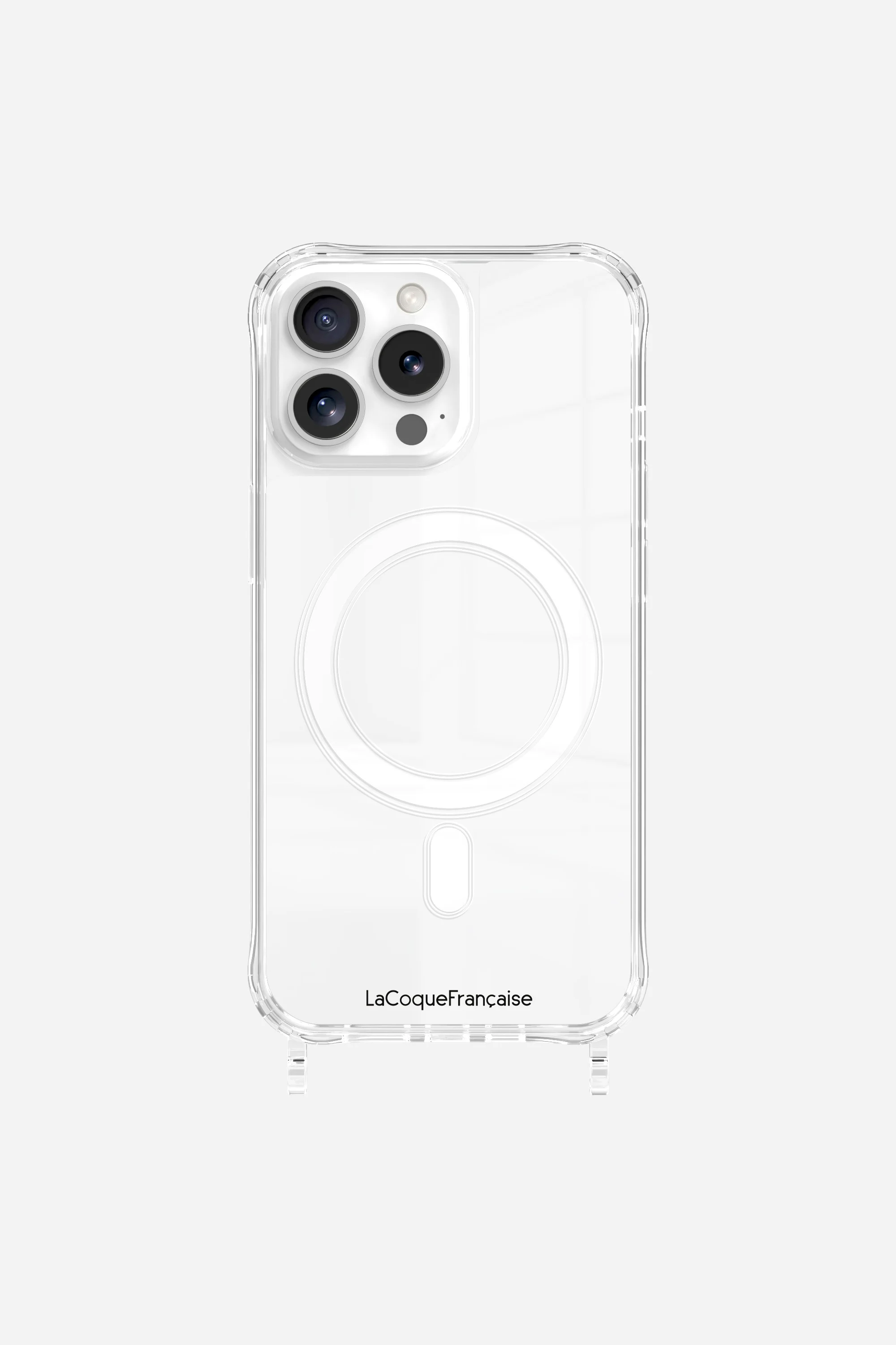 Coque de téléphone magsafe avec anneaux pour iphone 14 pro max | Argent