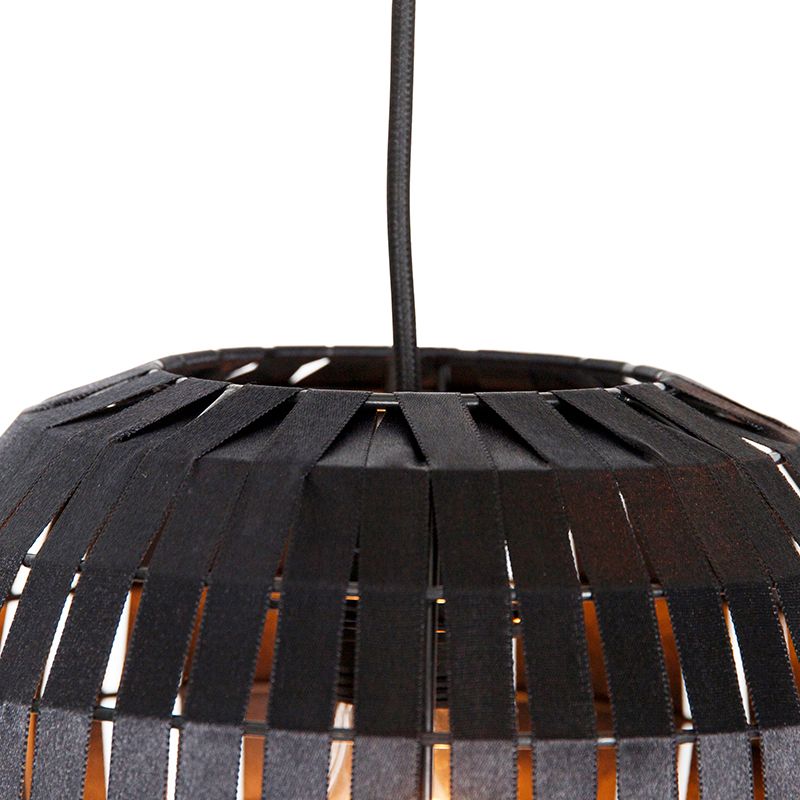 Moderne hanglamp zwart 3-lichts - Zoë