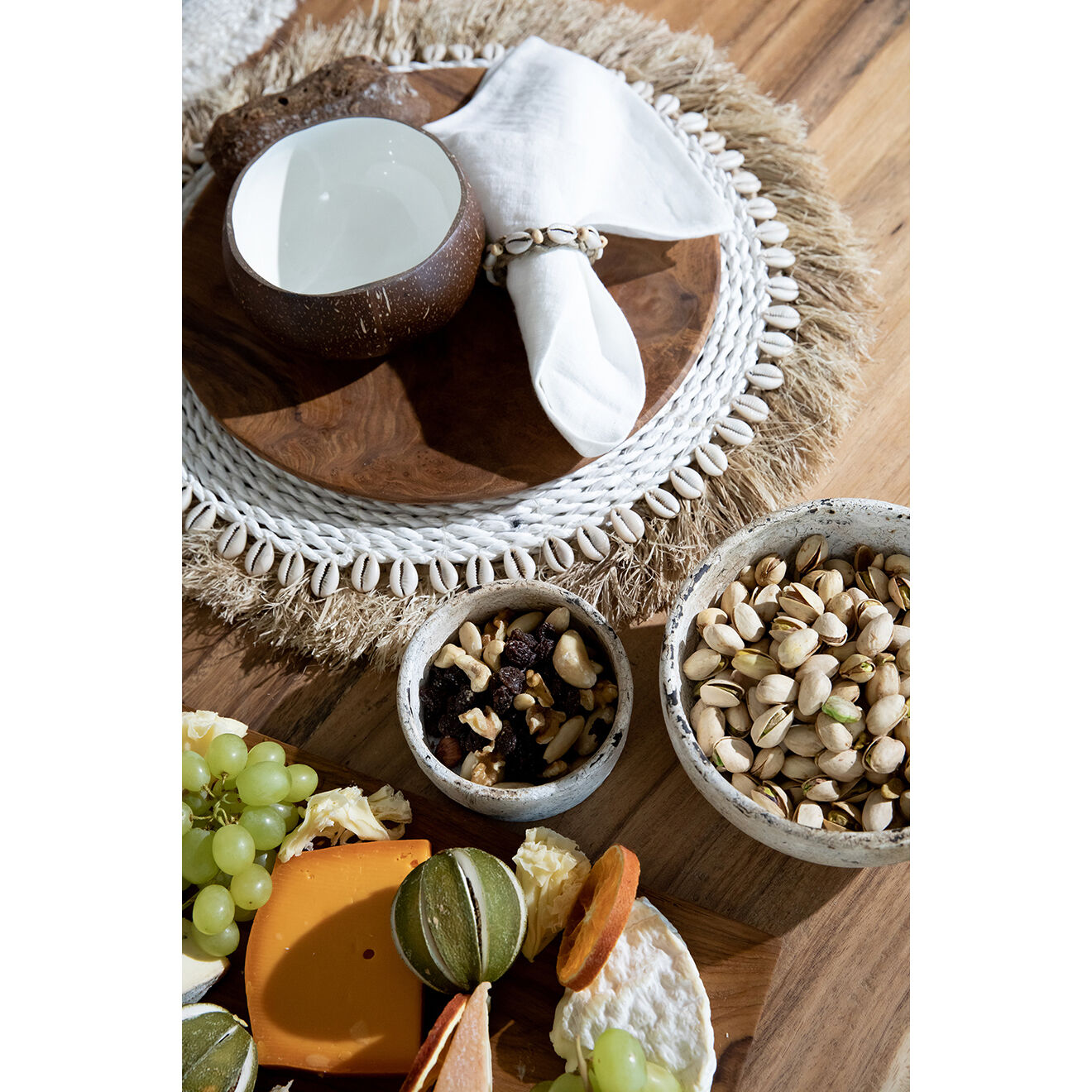 Bazar Bizar Bol coco naturel/blanc - D.15 cm